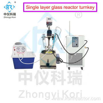 Small Capacity 1L Industrial Agitated Glass Reactor